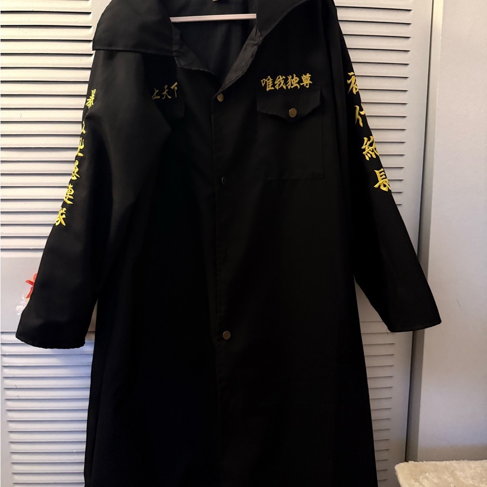 Black Women's Jacket with Yellow Accents